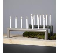 STAR TRADING Candelabro Circum, recto, 7 llamas gris oscuro