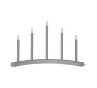 Star Trading Candelabro de adviento Accent gris