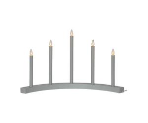 Star Trading Candelabro de adviento Accent gris