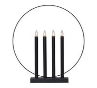 Star Trading Candelabro de Adviento Glory negro