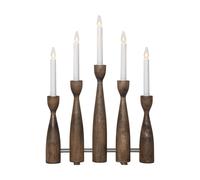 Star Trading Candelabro de Adviento Midja 2.0 Nogal