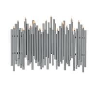 Star Trading Candelabro de Adviento Note 25x35 cm gris