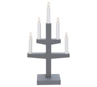 Star Trading Candelabro de Adviento Trapp 46 cm gris