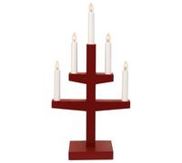 Star Trading Candelabro de Adviento Trapp 46 cm rojo