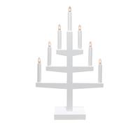 Star Trading Candelabro de adviento Trapp 54 cm blanco