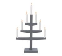 Star Trading Candelabro de adviento Trapp 54 cm gris
