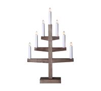Star Trading Candelabro de adviento Trapp 54 cm Marrón