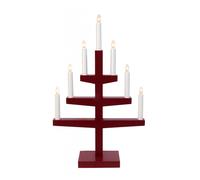 Star Trading Candelabro de adviento Trapp 54 cm rojo