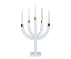 Star Trading Candelabro eléctrico Elias blanco