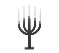 Star Trading Candelabro eléctrico Elias gris oscuro