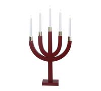 Star Trading Candelabro eléctrico Elias rojo