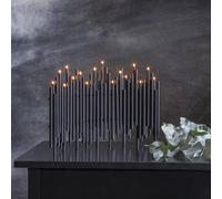 STAR TRADING Candelabro Note, 16 luces, negro