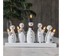 STAR TRADING Candelabro Snowman, 5 luces