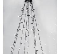 Star Trading - Cuerda para árbol de Navidad Crispy Ice White - LED - 360pcs fuentes de luz - 7.5cm