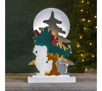 STAR TRADING Decorativa LED Forest Friends oso polar mapache