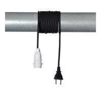 STAR TRADING E14 portalámpara Lacy con cable, blanco y negro