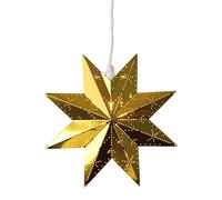 Star Trading - Estrella de Navidad - Estrella de metal clásica - Latón - 28cm
