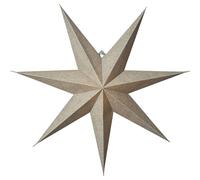Star Trading - Estrella de Navidad - Estrella de papel de algodón - Verde - 60cm
