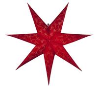 Star Trading - Estrella de Navidad - Estrella de papel Decorus - Rojo - 63cm