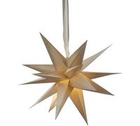 Star Trading - Estrella de Navidad - Estrella de papel Diciembre - Beige - 35cm