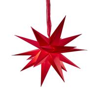 Star Trading - Estrella de Navidad - Estrella de papel Diciembre - Rojo - 35cm