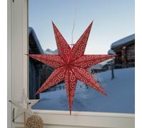 STAR TRADING Estrella de papel Antique en rojo True