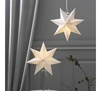 STAR TRADING Estrella de papel Bobo, 7 puntas en blanco Ø 34 cm