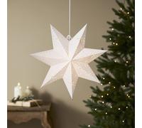 STAR TRADING Estrella de papel Classic portalámpara E14, blanco