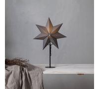 STAR TRADING Estrella de pie Mixa metal/papel negro/gris oscuro