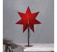 STAR TRADING Estrella de pie Mixa, metal/papel negro/rojo