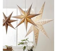 STAR TRADING Estrella papel Decorus no iluminación blanco/plata