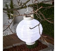 STAR TRADING Farol solar LED Jerrit 20 cm, blanco True