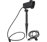 Star Trading Foco de jardín Focus GU10 gris, IP44, cable de 1,8 m, máx. 35 | Foco de jardín GU10 de aluminio gris oscuro con IP44, cable de 180 cm y hasta 35 W para iluminación exterior flexible