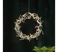 STAR TRADING Guirnalda de LEDs Curly, blanco cálido, Ø 30 cm