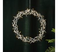 STAR TRADING Guirnalda de LEDs Curly, blanco cálido, Ø 50 cm True