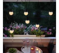 STAR TRADING Guirnalda de luces LED solar Combo, 6 luces, IP44, plástico