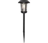 Star Trading - Iluminación solar - Bolardo solar Florian - Negro - 47cm