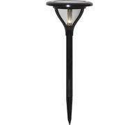Star Trading - Iluminación solar - Bolardo solar Mervia - Negro - 34cm