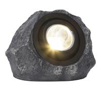 Star Trading - Iluminación solar - Decoración solar Rocky - Gris - 16cm