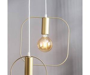 STAR TRADING Lámpara colgante decorativa Shape, cuadrado, oro