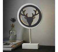 STAR TRADING Lámpara de mesa decorativa LED Woodworks