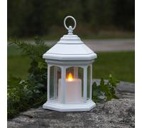 STAR TRADING Lámpara de mesa LED Linta en forma farol, blanco