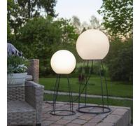 STAR TRADING Lámpara de patio Mallorca 70 cm blanco/negro plástico/metal