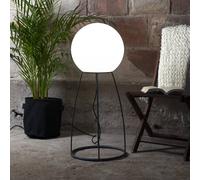 STAR TRADING Lámpara de patio Mallorca 95 cm blanco/negro plástico/metal