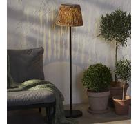 STAR TRADING Lámpara de pie LED Cesta 127cm marrón/negro plástico/metal