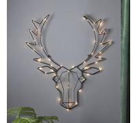 STAR TRADING Lámpara decorativa LED Cupid, cabeza de reno