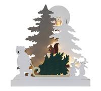 STAR TRADING Lámpara decorativa LED Forest Friends oso trineo