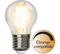 Star Trading - Lámpara LED E27 G45 Transparente - 4,2w - 2700K - Regulable
