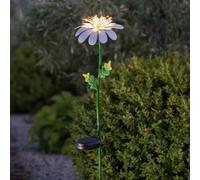 STAR TRADING Lámpara LED solar Daisy en forma de margarita