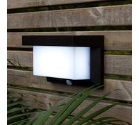 STAR TRADING Lámpara LED solar de pared Valla con detector de movimiento